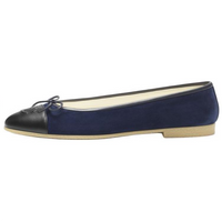 CHANEL 24K Casual Single Shoes 1cm Women's Blue