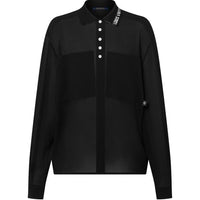 LOUIS VUITTON 1AFSCU Ribbed Collar Blouse