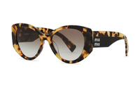 MIU MIU Tortoiseshell-effect Cat-eye Sunglasses