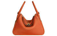 HERMES Lindy Clemence Bullock Leather Handbag, Shoulder Bag Regular Women's