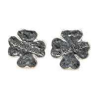 SAINT LAURENT 2000-2023 Clover Clip On Costume Earrings