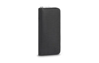 LOUIS VUITTON Zippy Leather Wallets Men's Black