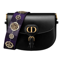 DIOR Bobby Calfskin Crossbody Bag Shoulder Bag Medium Size Women's Black