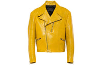 PRADA Leather Jackets Men Yellow