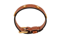 CELINE Les Cuirs CELINE Bracelet In Calfskin And Brass With Gold Finish