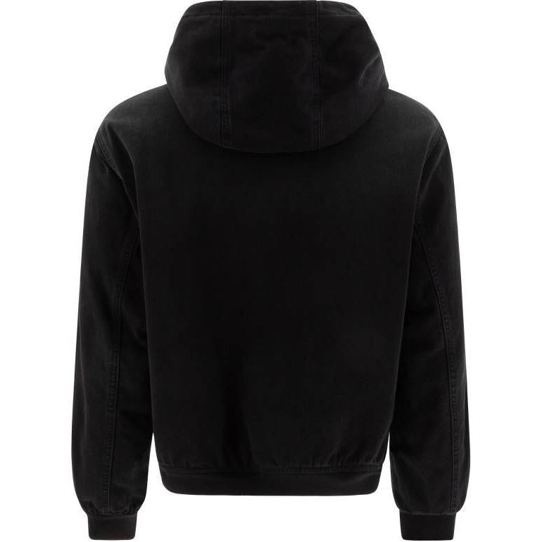 PRADA Zipped Denim Hooded Jacket