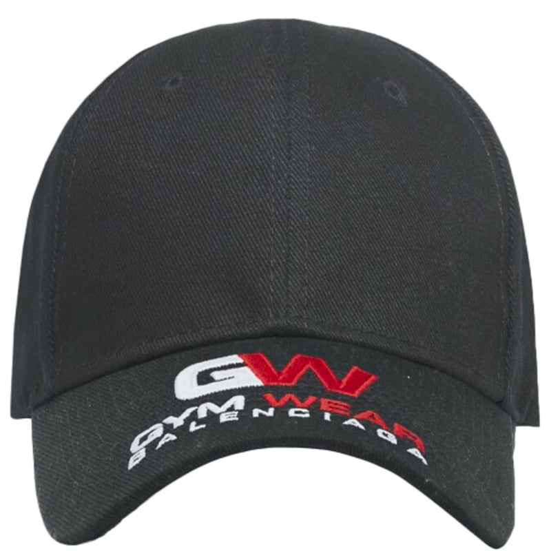 Balenciaga Gym Wear canvas baseball cap 'Black' 623903410B21000