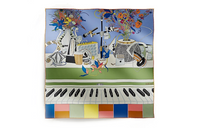HERMES Silk Scarves Women's Multicolor