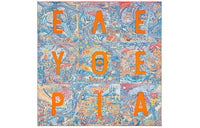 HERMES Silk Scarves Women's Blue Orange