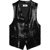 CELINE Sequin Emebllished V Neck Gilet