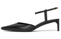 CELINE Kitten Triomphe Slim Heel High Heels 5cm Women's Black