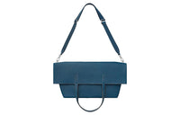 HERMES Leather Handbag Women's S4 Deep Blue Dark Blue
