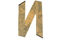 HERMES Silk Scarves Women's Black Gold