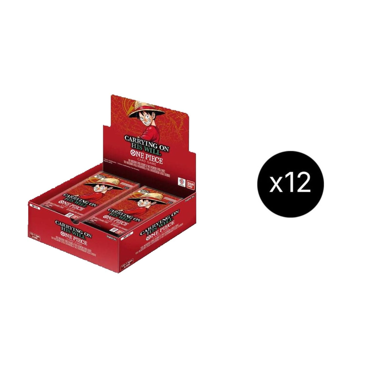 One Piece Card Eng. Carrying On His Will Booster Box Case 810158833531