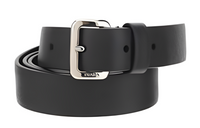 PRADA Matte Pin Buckle Leather Leather Belts Unisex Black