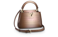 LOUIS VUITTON Capucines Crocodile Leather Shoulder Bag Crossbody Bag Handbag Mini Women's Brown