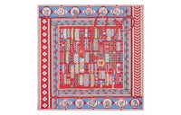 HERMES Silk Scarves Women's Orange Red