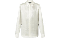 LOUIS VUITTON Monogram Long-Sleeved Silk Shirt