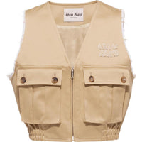 MIU MIU Logo Chino Vest