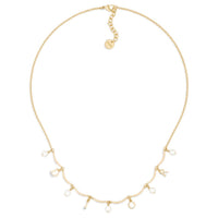 DIOR Pearl Necklaces Unisex Gold