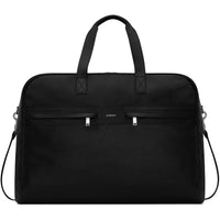 SAINT LAURENT Lambskin & Brass Travel Bag Unisex Black