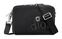 DIOR Grained Calfskin Shoulder Bag, Crossbody Bag Regular Women's Black