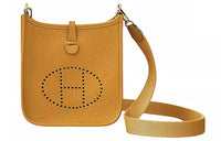 HERMES Evelyne Little Bull Leather Shoulder Bag, Crossbody Bag Women's