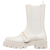 DIOR D-Quest Short Chelsea Boots Women's White
