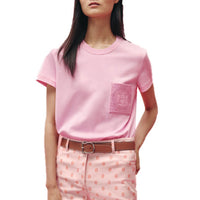 HERMES T-Shirt Women's Rose Pink