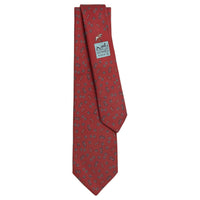HERMES Mulberry Silk Ties Men's Red