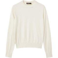 Loro Piana FW24 Cashmere Sweater Women's Pure White
