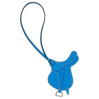 HERMES Calfskin Pendants Women's Blue