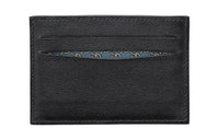 HERMES Citizen Twill Leather Card Holder Men's Black/Multicolor Multicolor
