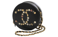 CHANEL Lambskin Shoulder Bag Crossbody Bag Handbag Women's Black
