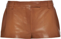 PRADA Low rise Nappa leather Shorts