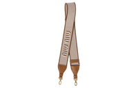 MIU MIU Fabric With Leather Bag Strap Women's Caramel