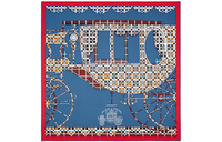 HERMES Silk Scarves Women's Blue