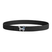 HERMES Calfskin Palladium-Plated Leather Belts Men's Black Width: 3.2CM