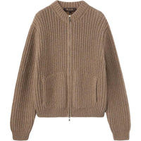 Loro Piana Loro Collection FW24 Cashmere Sweater Men's Grain Brown Mixed Color