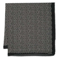 SAINT LAURENT Polka-dot Fringed Scarf