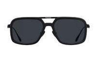 PRADA Metal Irregular Shape Sunglasses Men's Black