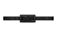 SAINT LAURENT Solid Color Rectangle Pin Buckle Leather Belts Men's Black