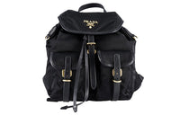 PRADA Nylon Fabric Backpack Men's Black