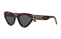 DIOR Irregular Shape Sunglasses Women's Brown