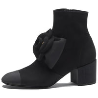 CHANEL Ankle Boots Women's Black