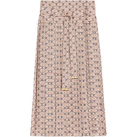 CELINE Monogram Pleated Tie Detailed Skirt