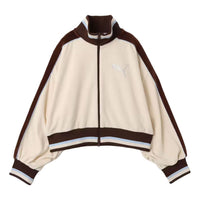 (WMNS) PUMA x atmos Pink Velour Track Jacket 'Alpine Snow' 637071-87