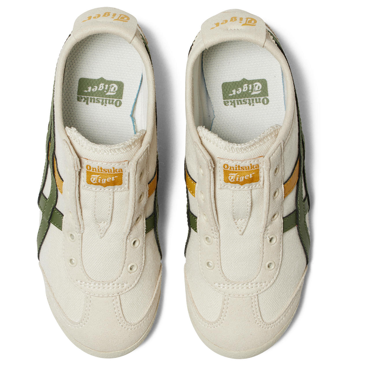 (GS) Onitsuka Tiger Mexico 66 Slip-On 'Beige Green Yellow' 1184A085-202