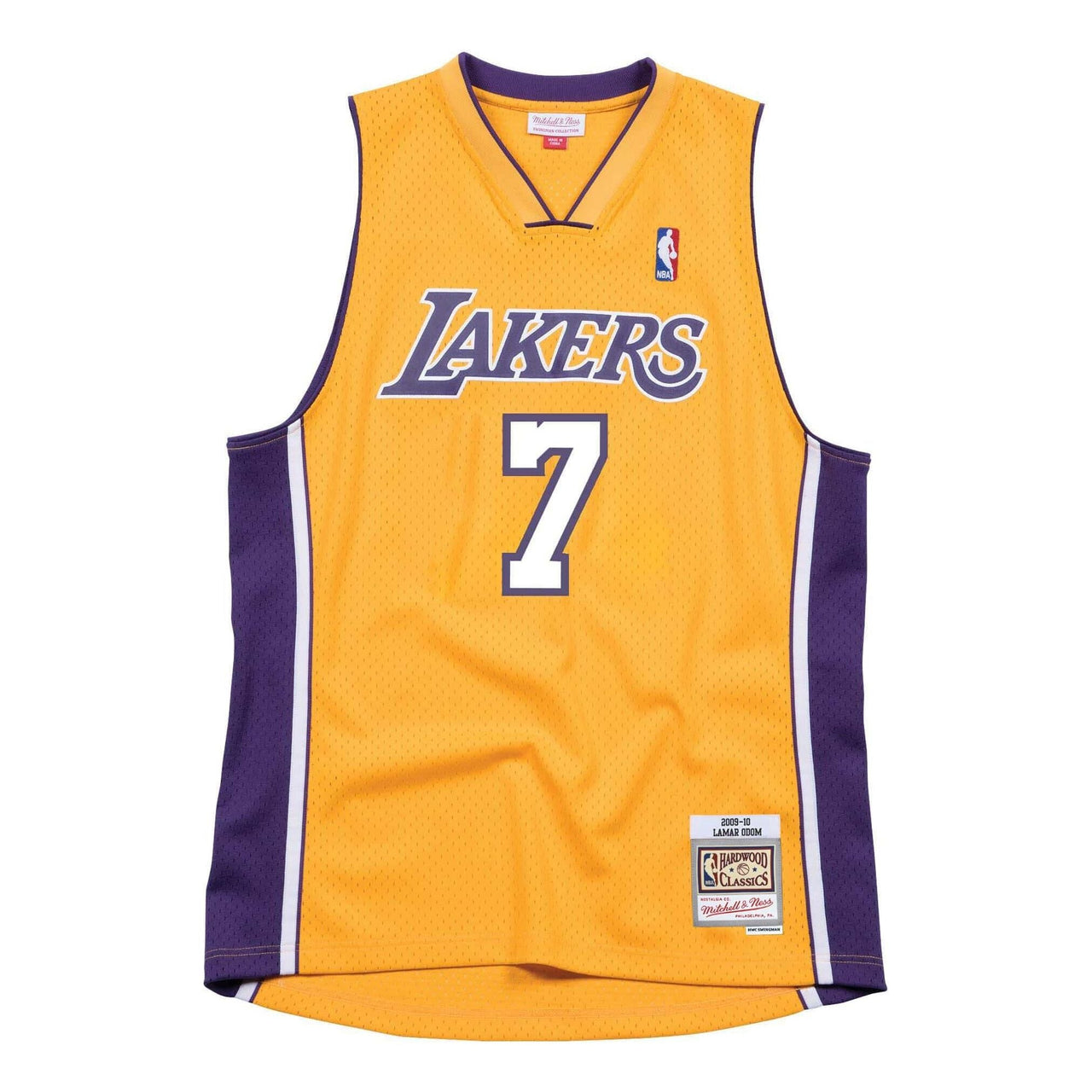 Mitchell & Ness NBA Los Angeles Lakers 2009/10 HWC Swingman Jersey 'Lamar Odom Gold' 200105792