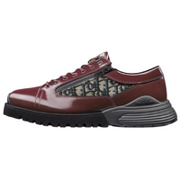 DIOR Combat Casual Single Shoes Men's Burgundy